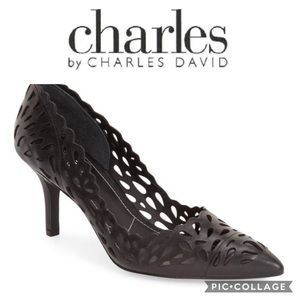 CHARLES DAVID ‘Sabrina’ cutout pumps